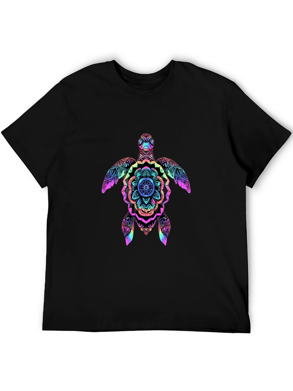 Rainbow Turtle Mandala Graphic Tee