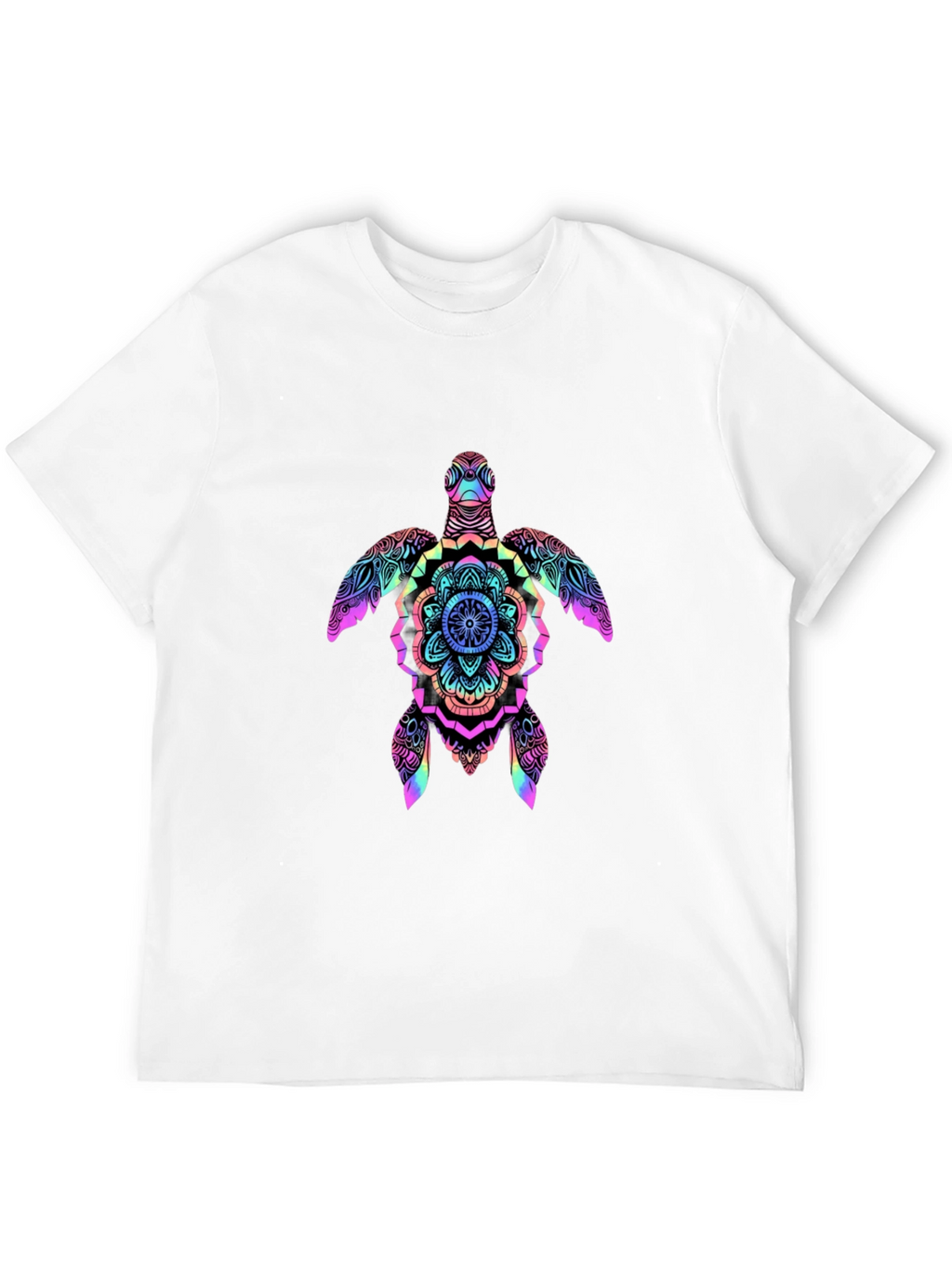 Rainbow Turtle Mandala Graphic Tee