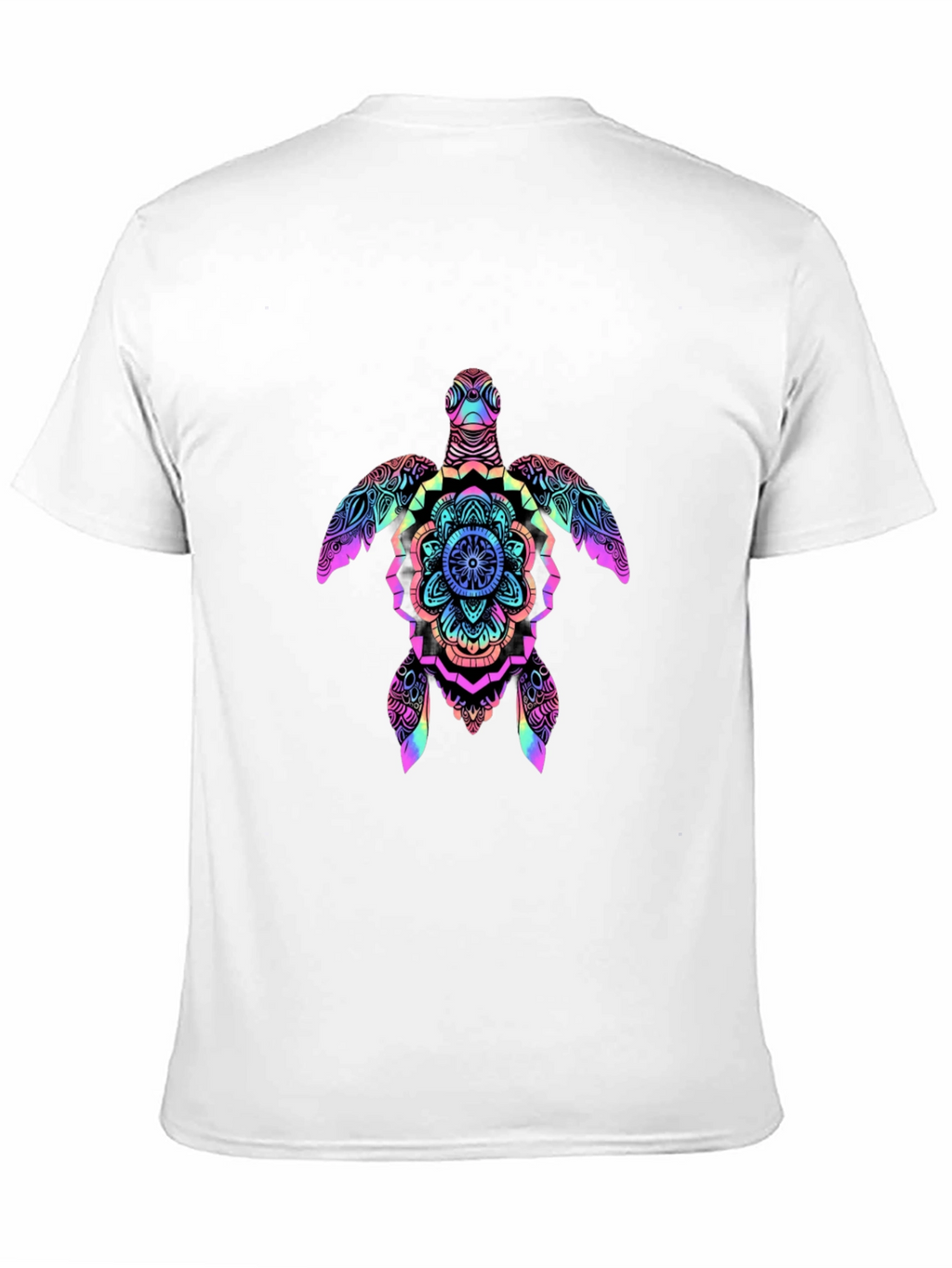 Rainbow Turtle Mandala Graphic Tee