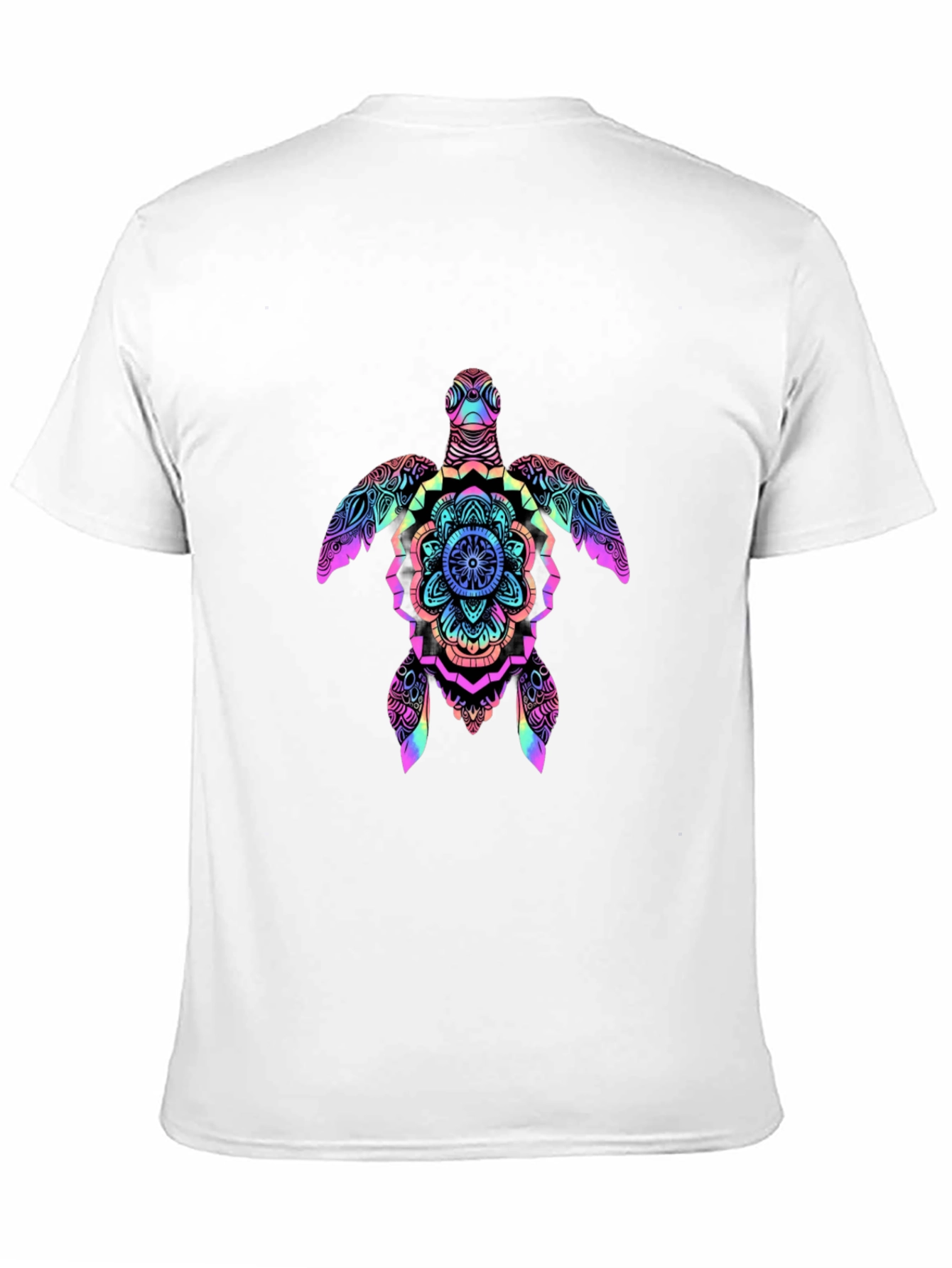 Rainbow Turtle Mandala Graphic Tee