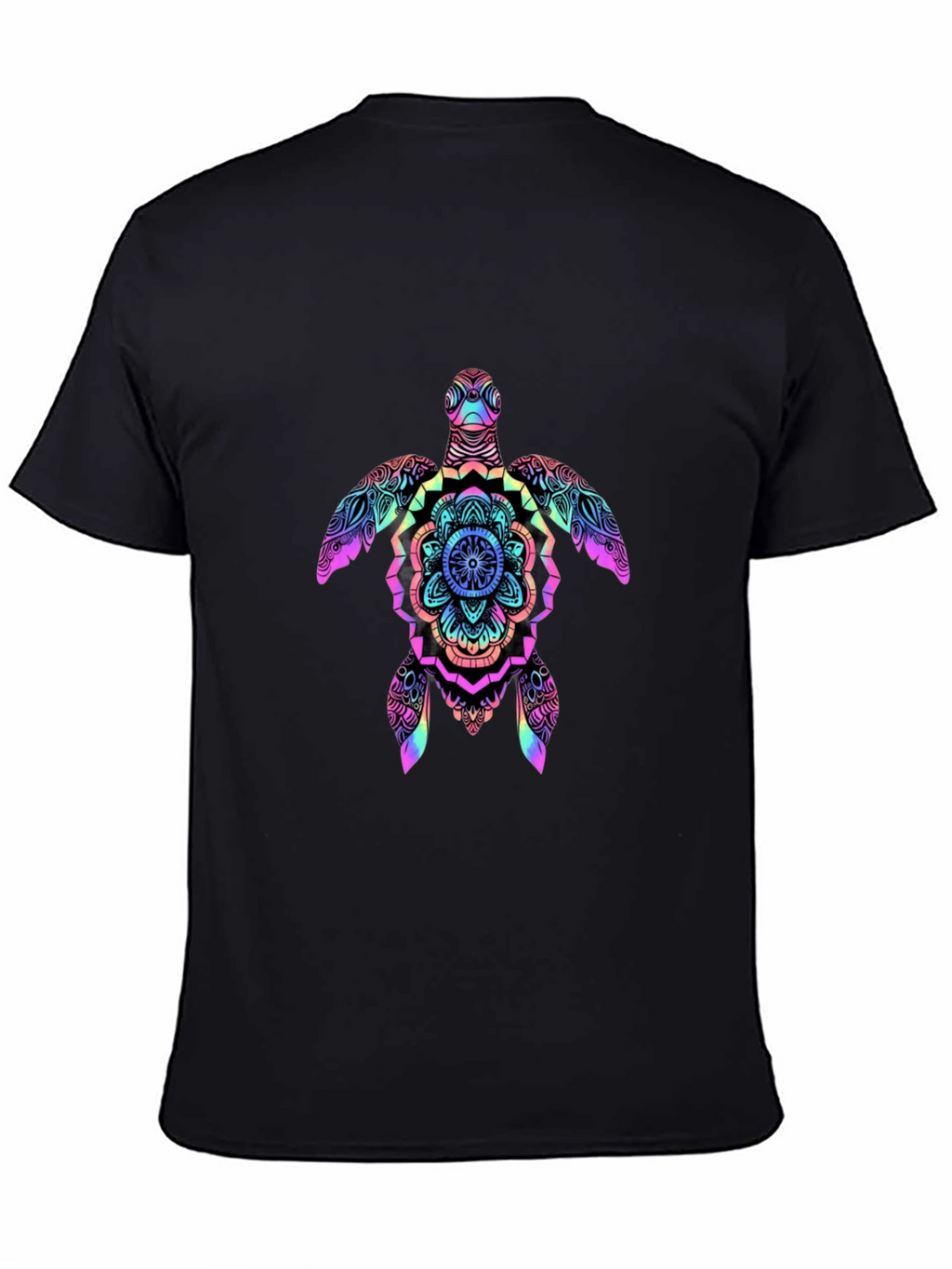 Rainbow Turtle Mandala Graphic Tee
