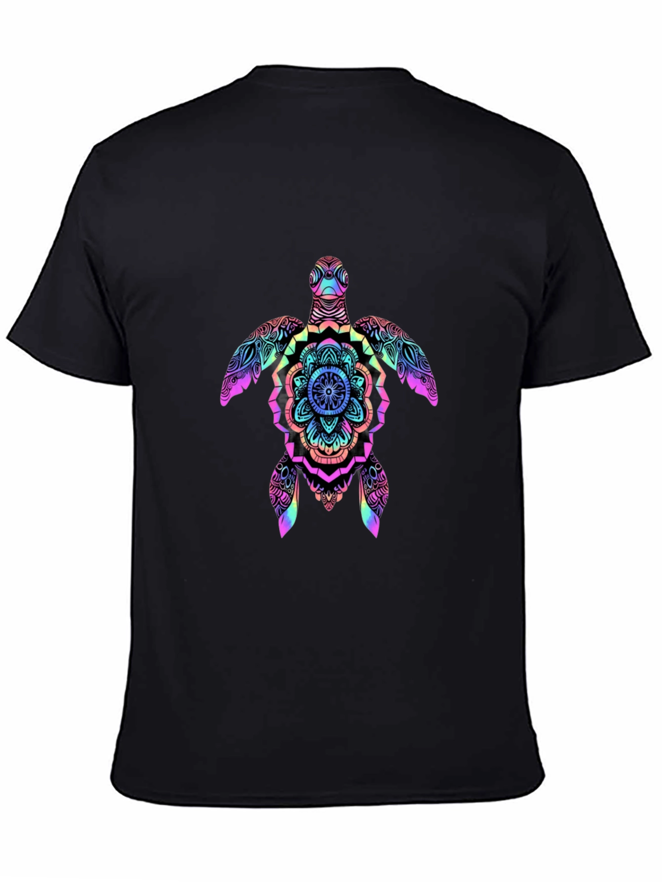 Rainbow Turtle Mandala Graphic Tee