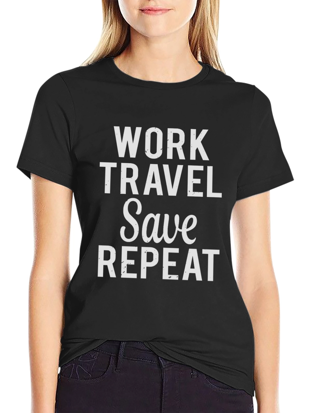 Work Travel Save Repeat Graphic Tee