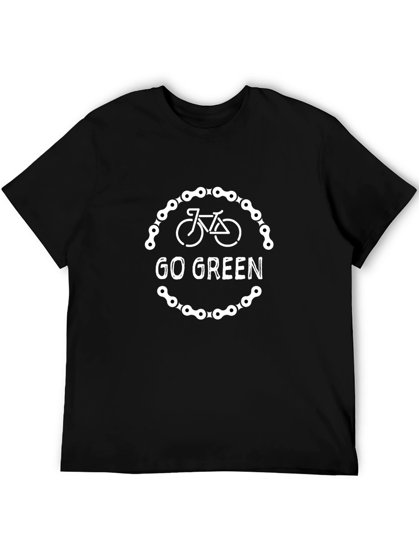 Go Green Bicycle T-Shirt - Eco-Friendly Ride