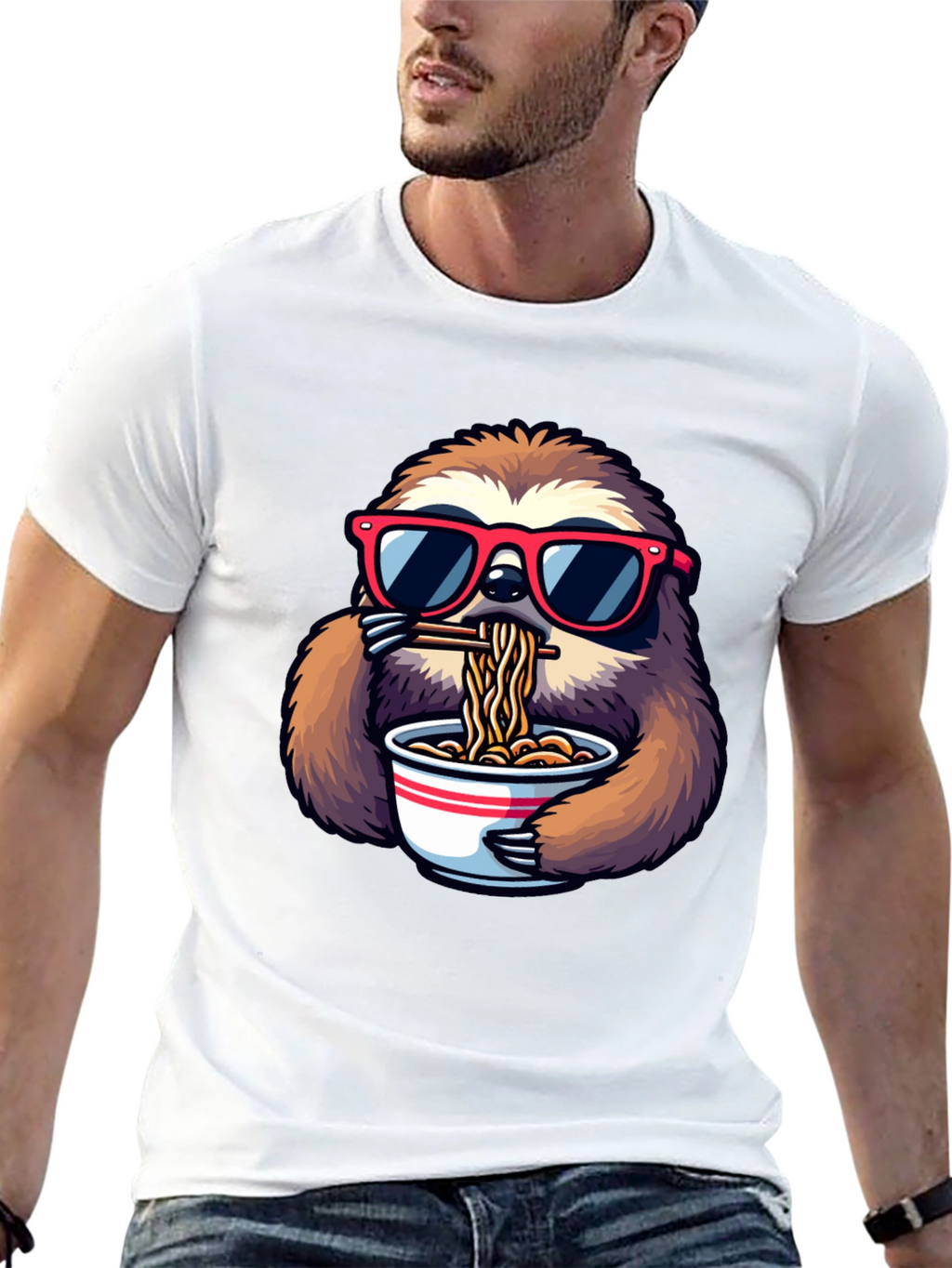 Sloth Ramen T-Shirt: Relaxed Style