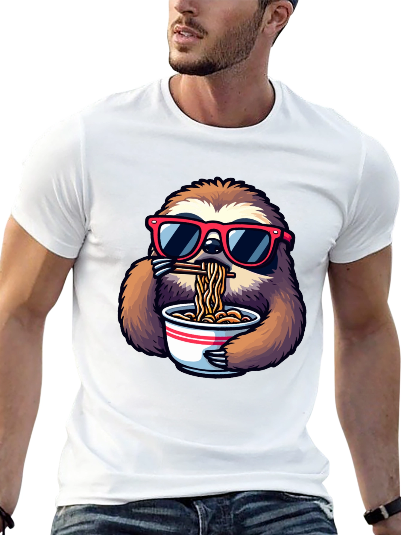 Sloth Ramen T-Shirt: Relaxed Style