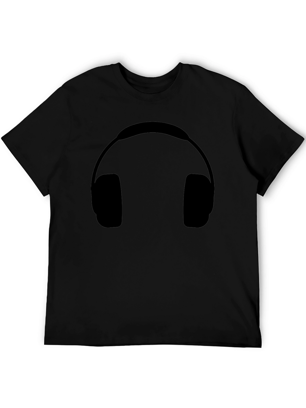Headphone Graphic Black T-Shirt