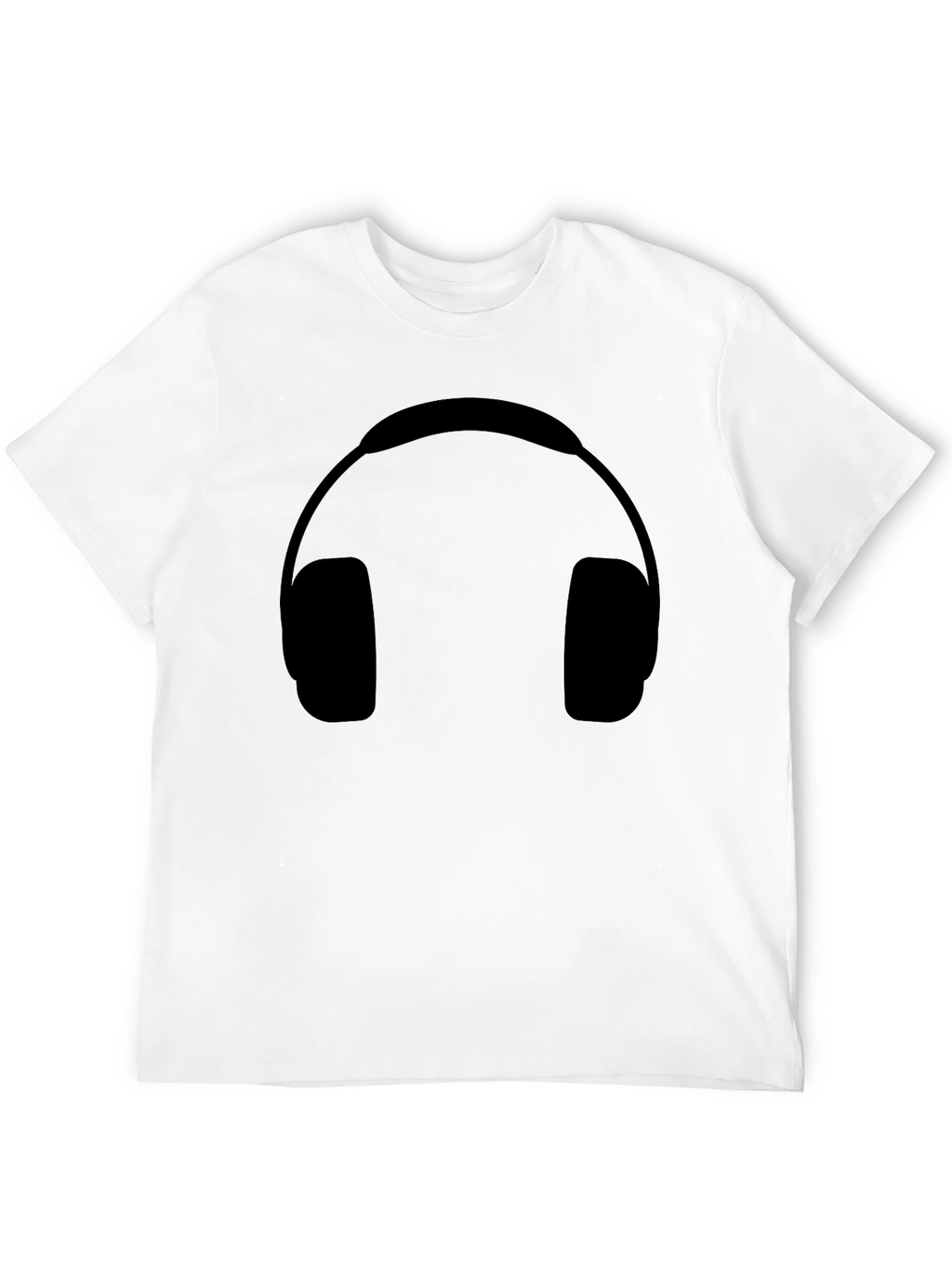 Headphone Graphic Black T-Shirt