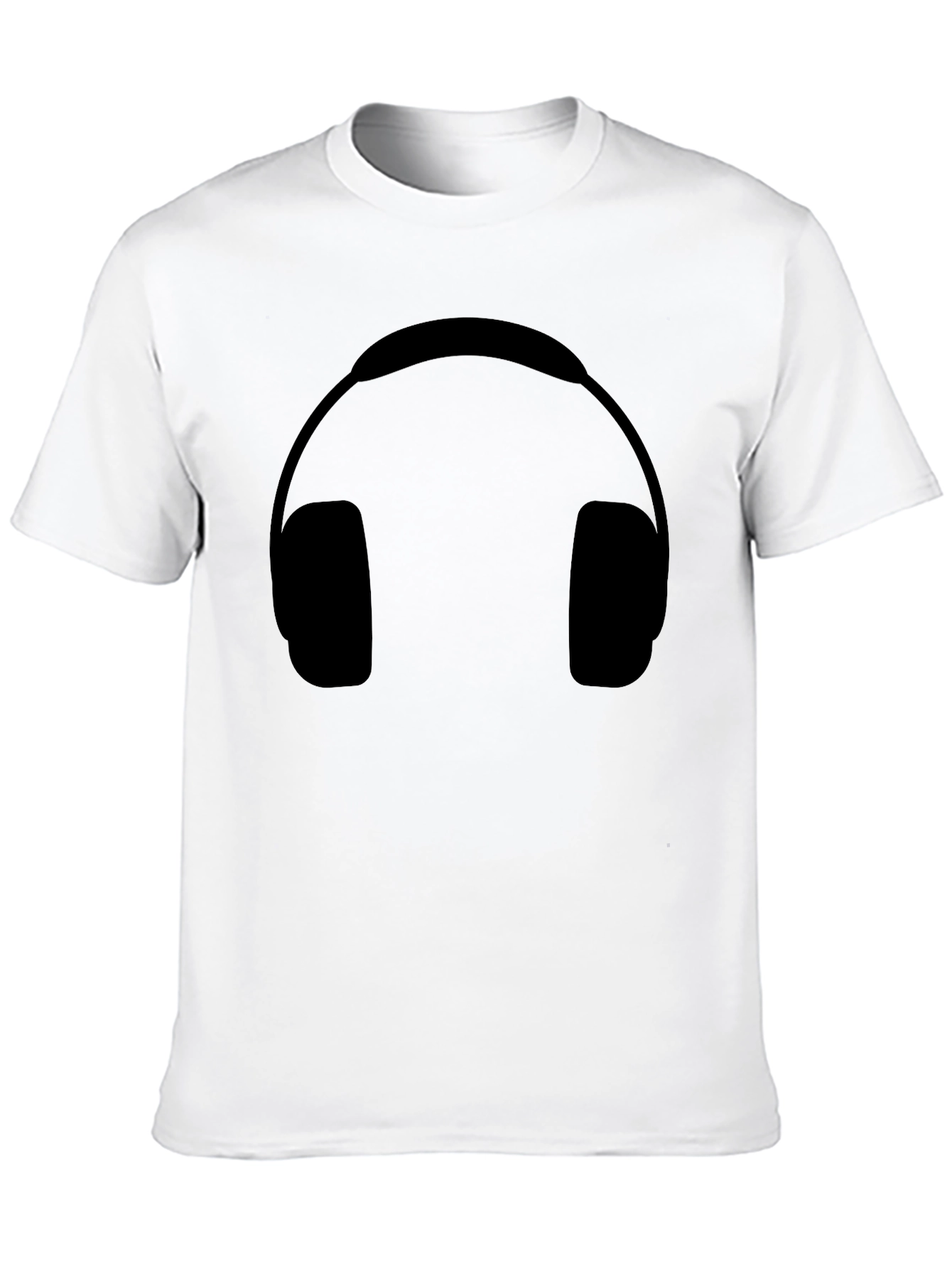 Headphone Graphic Black T-Shirt