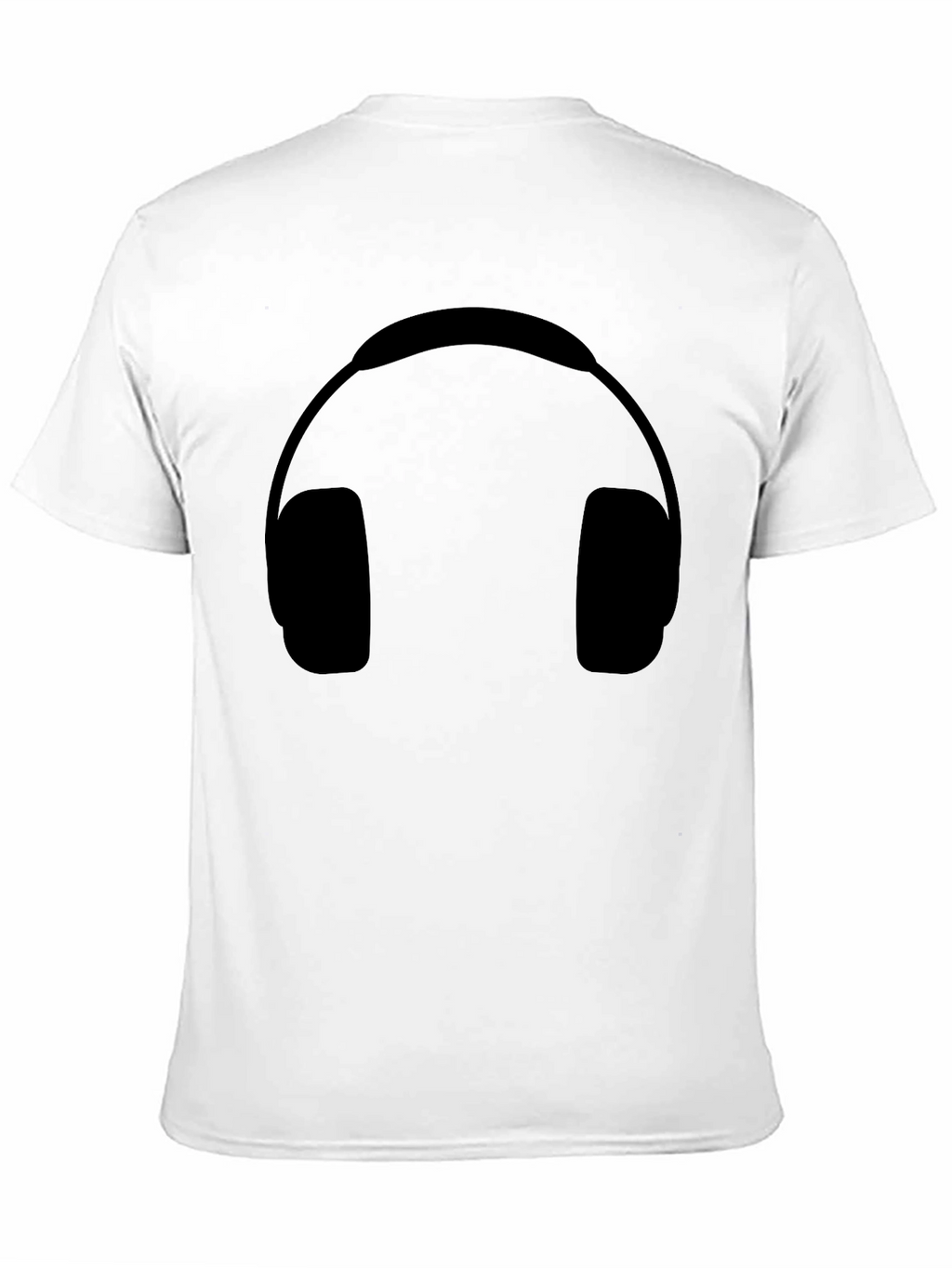 Headphone Graphic Black T-Shirt