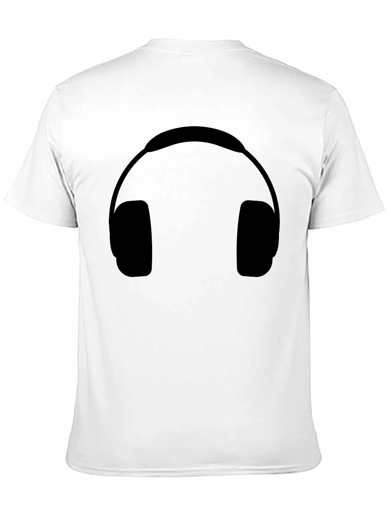 Headphone Graphic Black T-Shirt