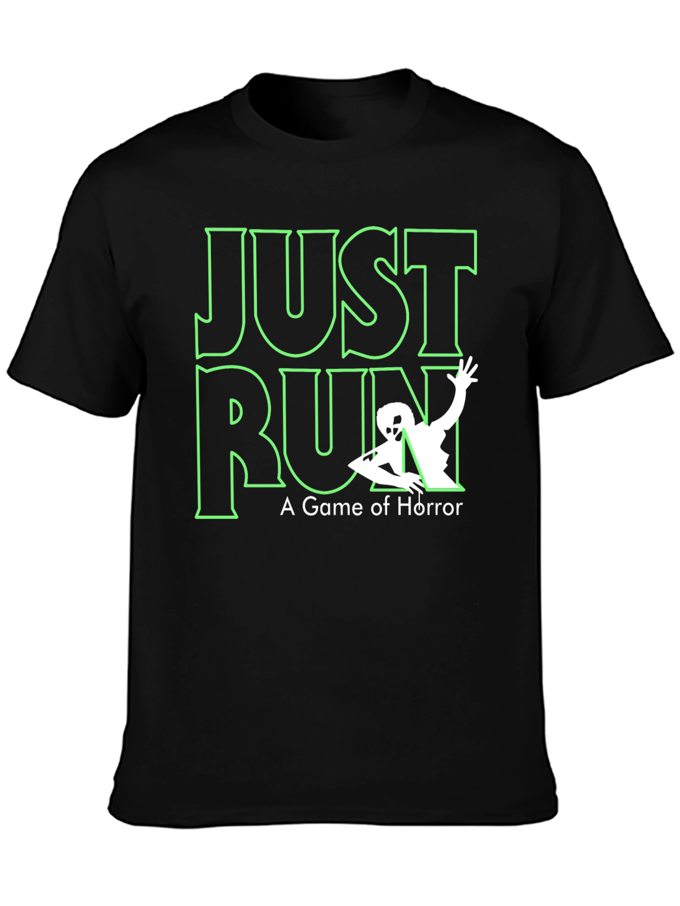 Just Run T-Shirt: A Game of Horror - Black