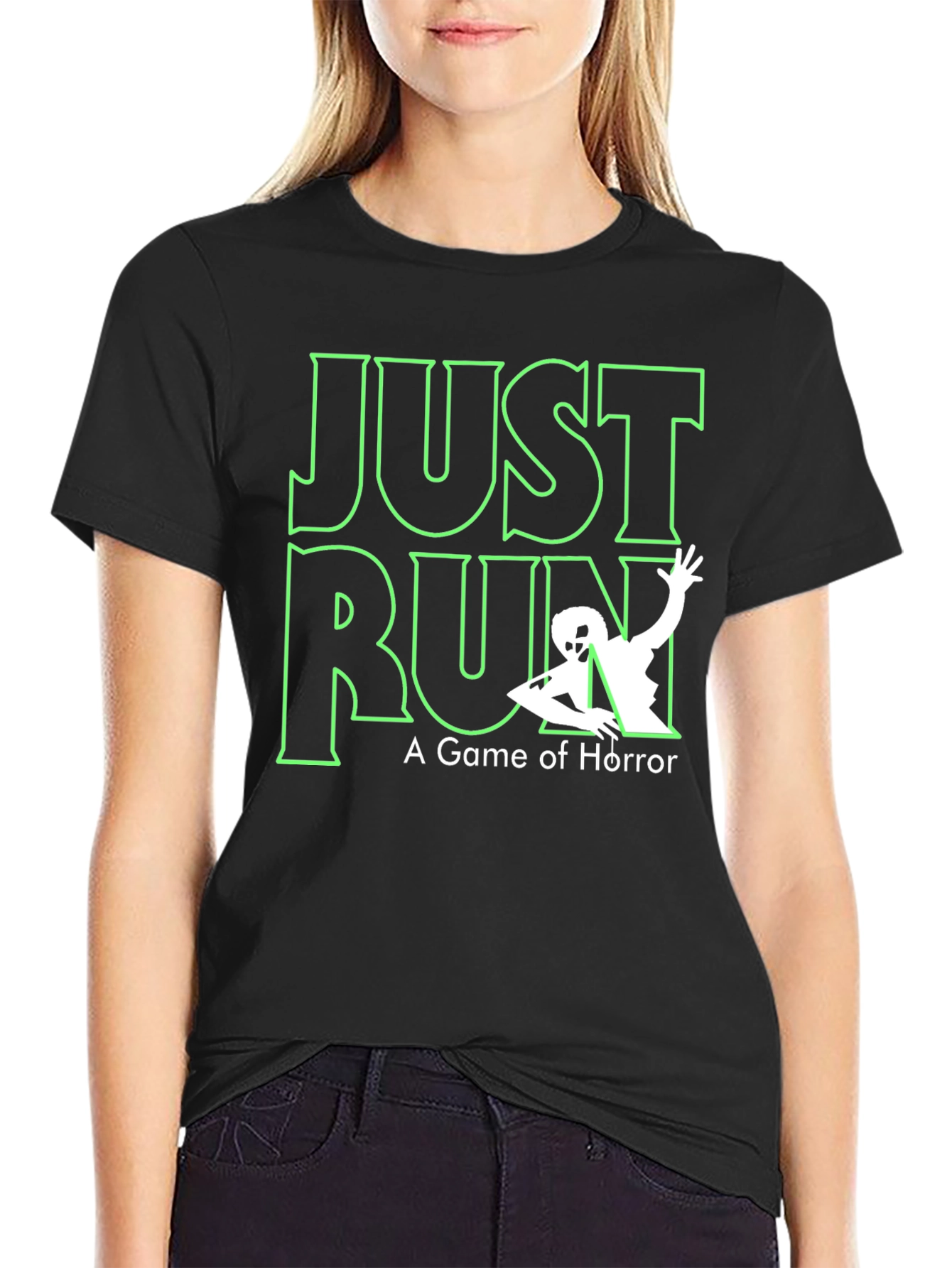Just Run T-Shirt: A Game of Horror - Black