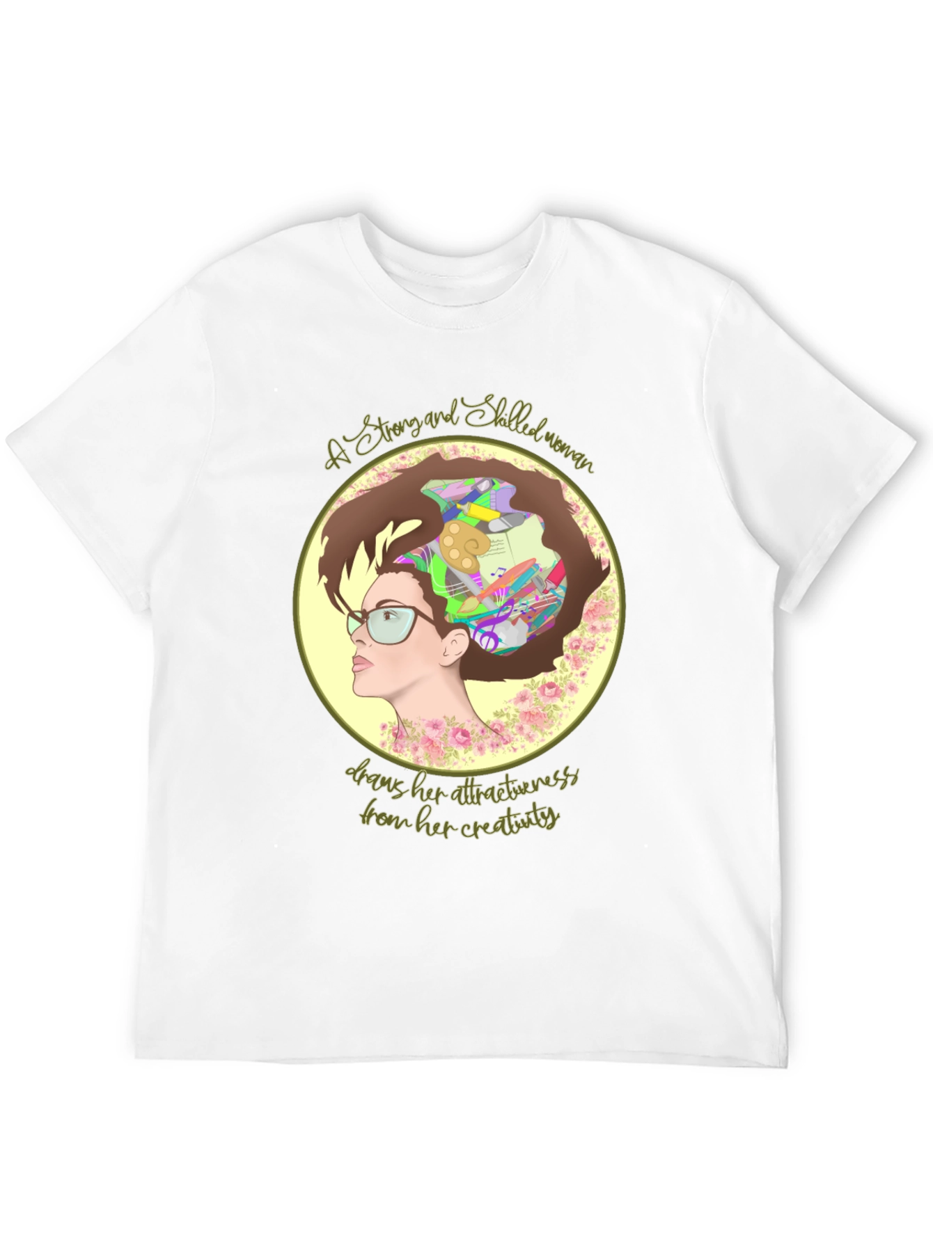 Creative Woman T-Shirt - Artistic Design