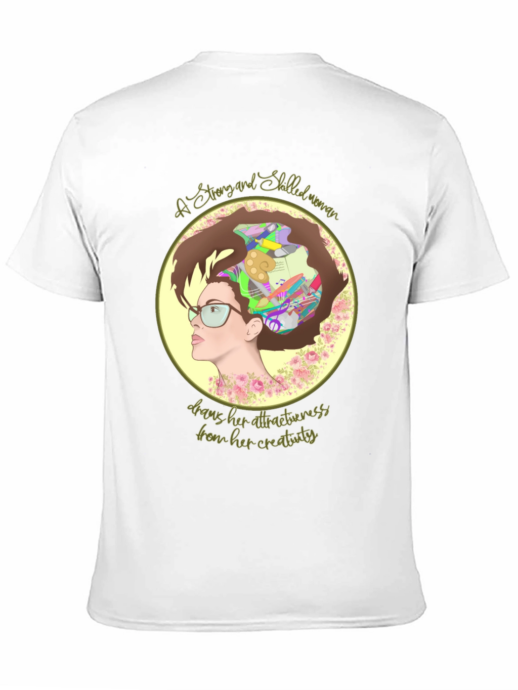 Creative Woman T-Shirt - Artistic Design