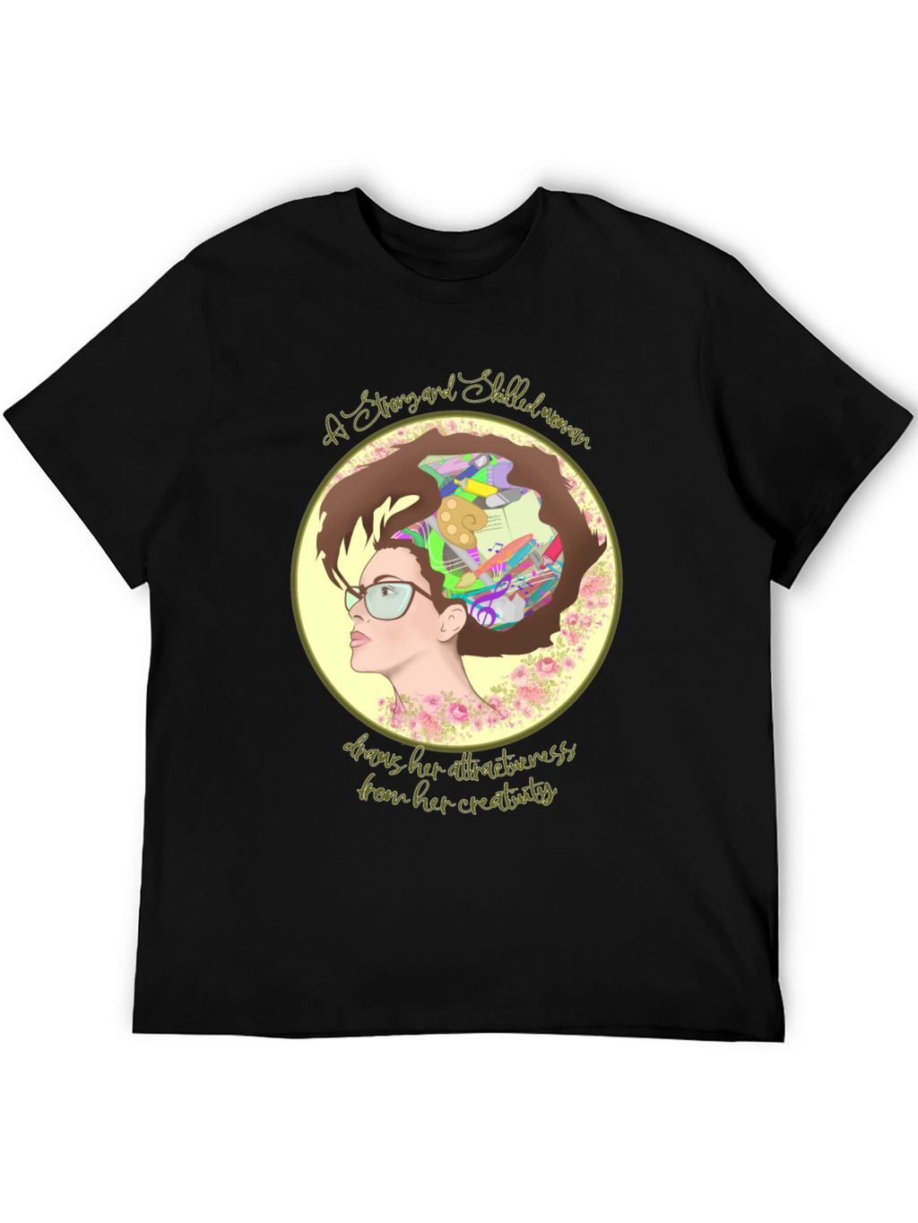 Creative Woman T-Shirt - Artistic Design