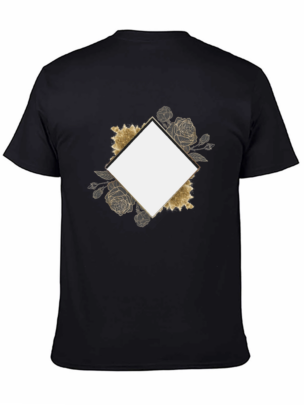 Floral Framed Graphic Tee - Stylish & Unique