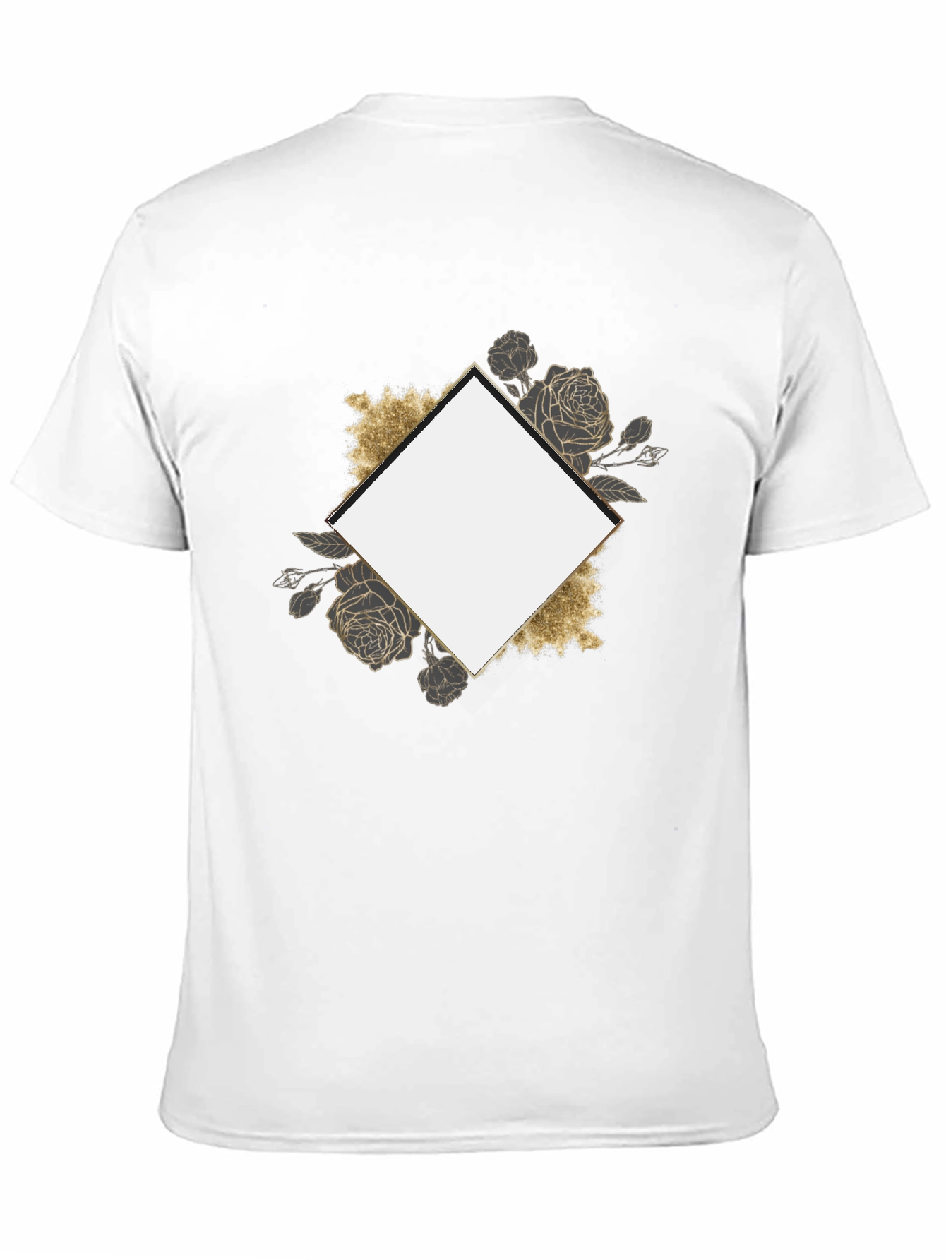 Floral Framed Graphic Tee - Stylish & Unique