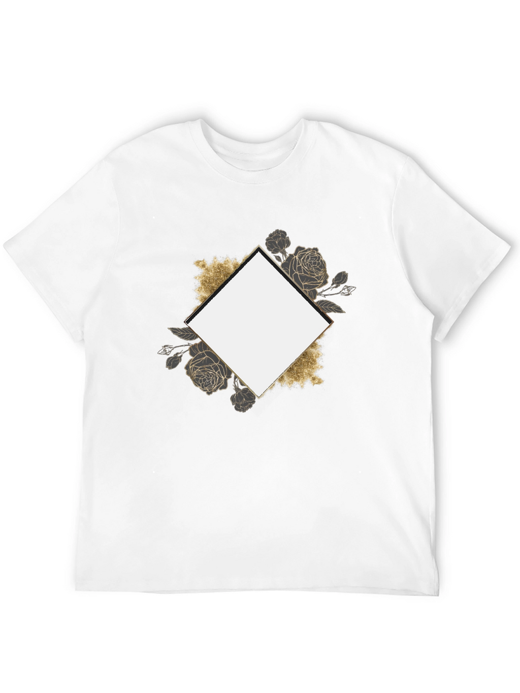 Floral Framed Graphic Tee - Stylish & Unique