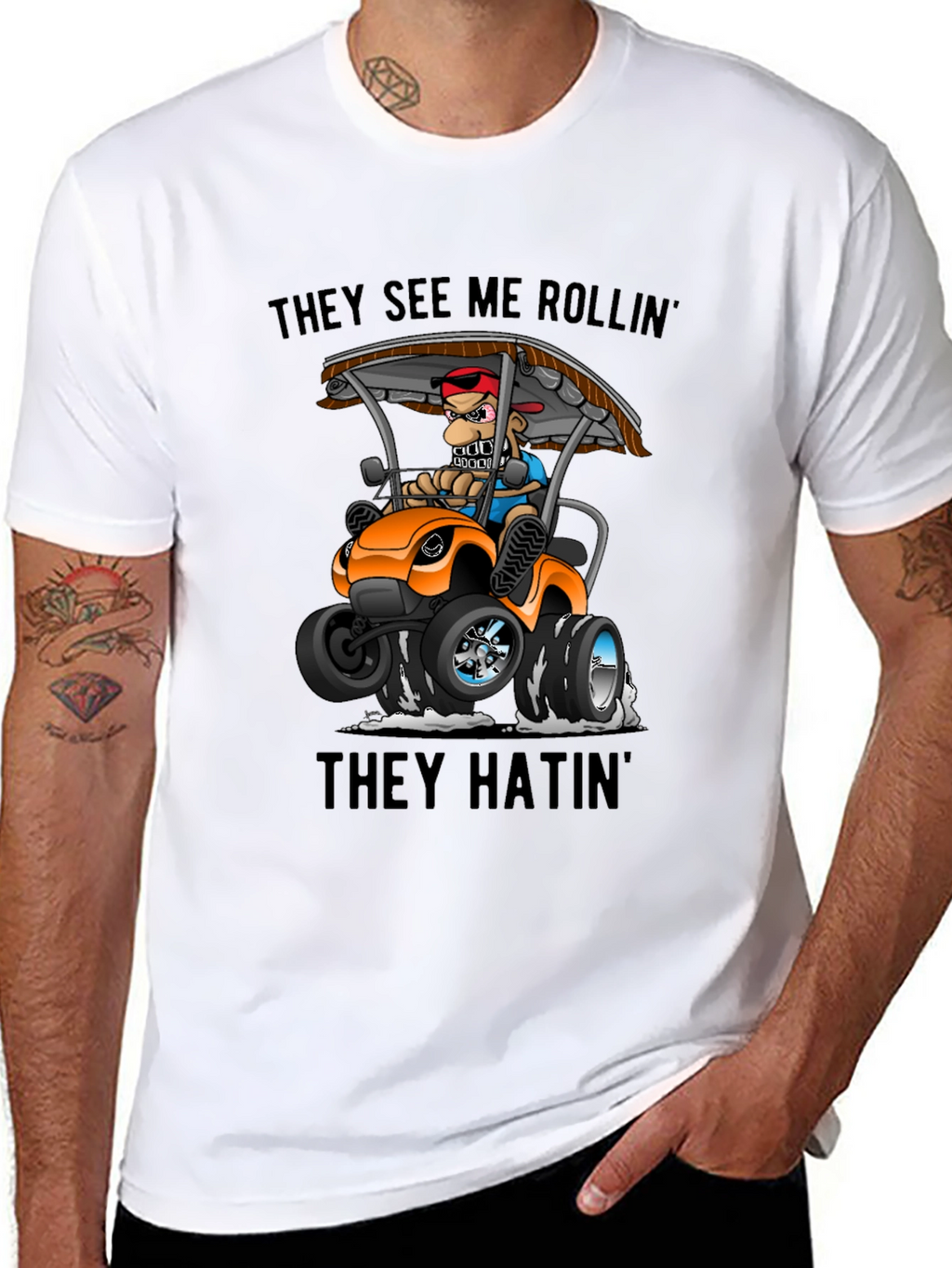 They See Me Rollin Funny Cartoon T-Shirt