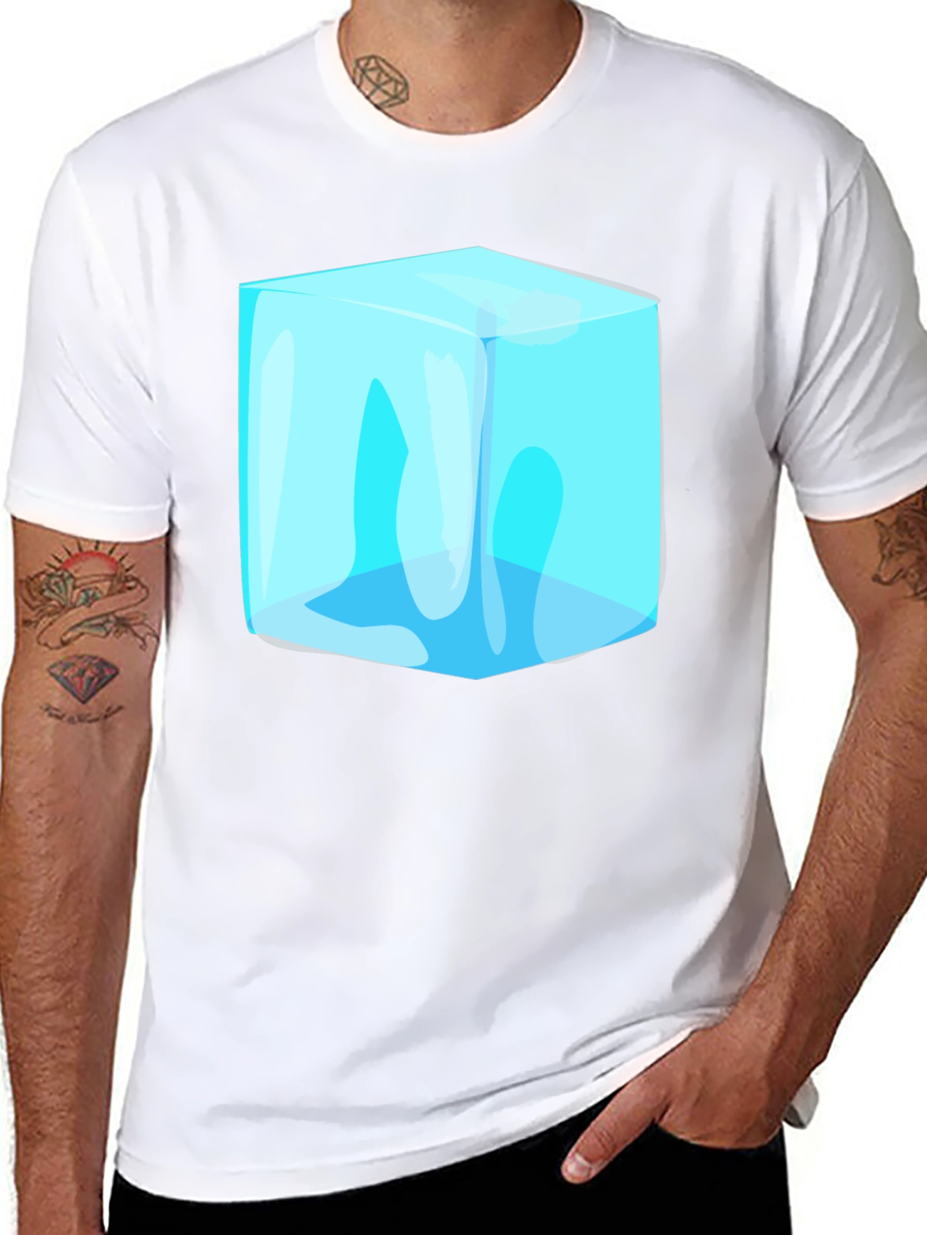 Cool Cube Graphic Tee - Modern Design