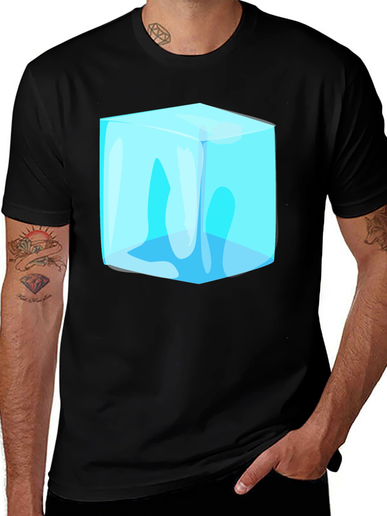 Cool Cube Graphic Tee - Modern Design