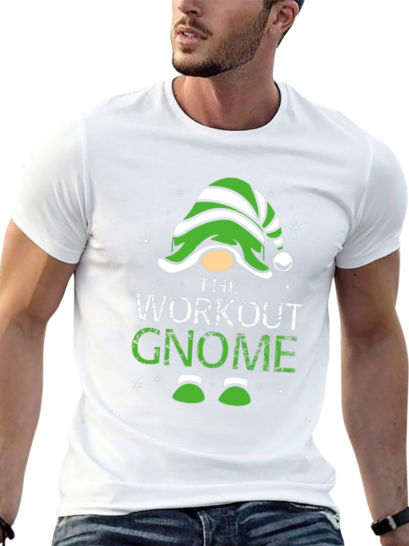 Workout Gnome T-Shirt - Christmas Gym Gift