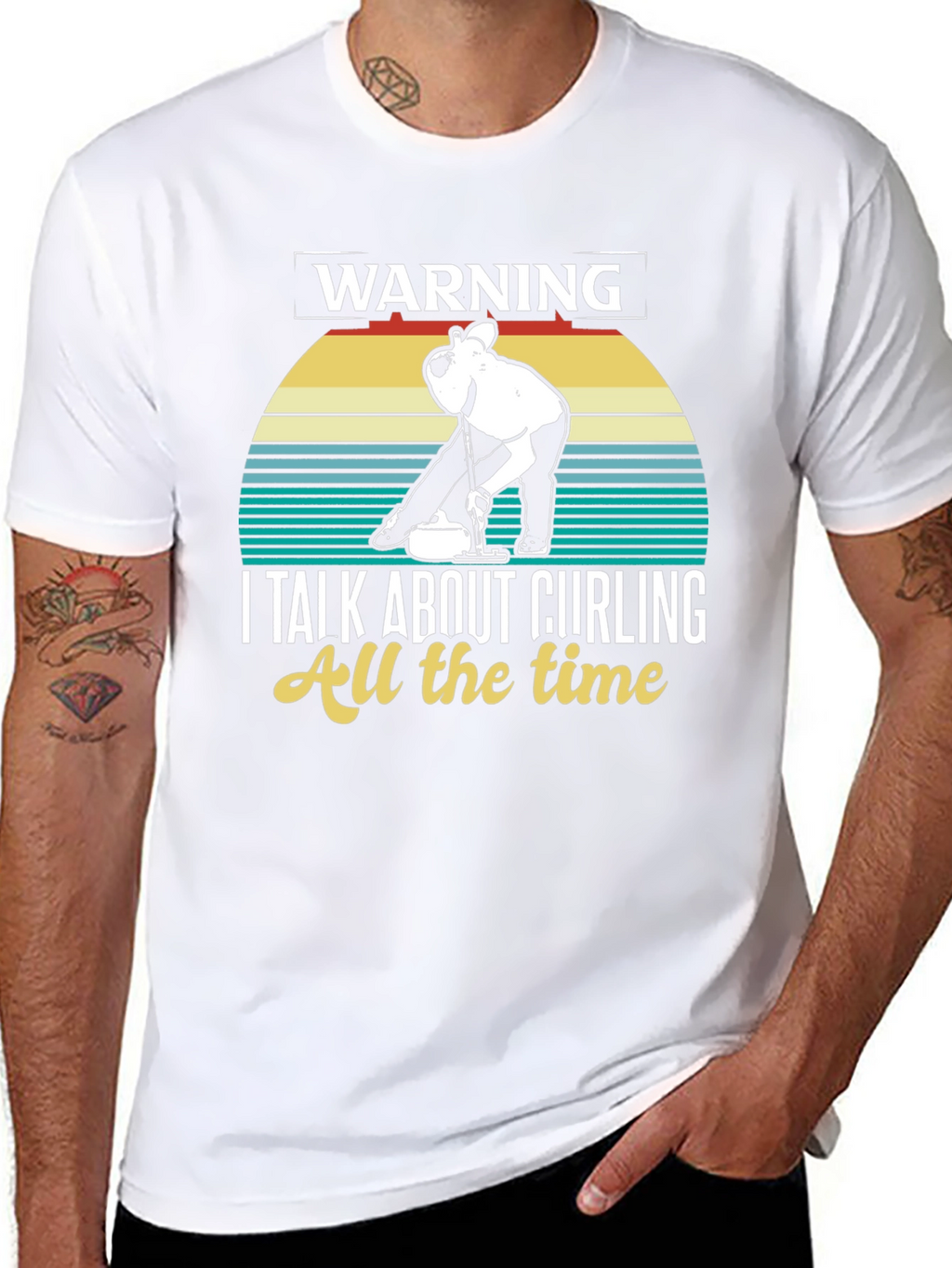 Warning Curling T-Shirt