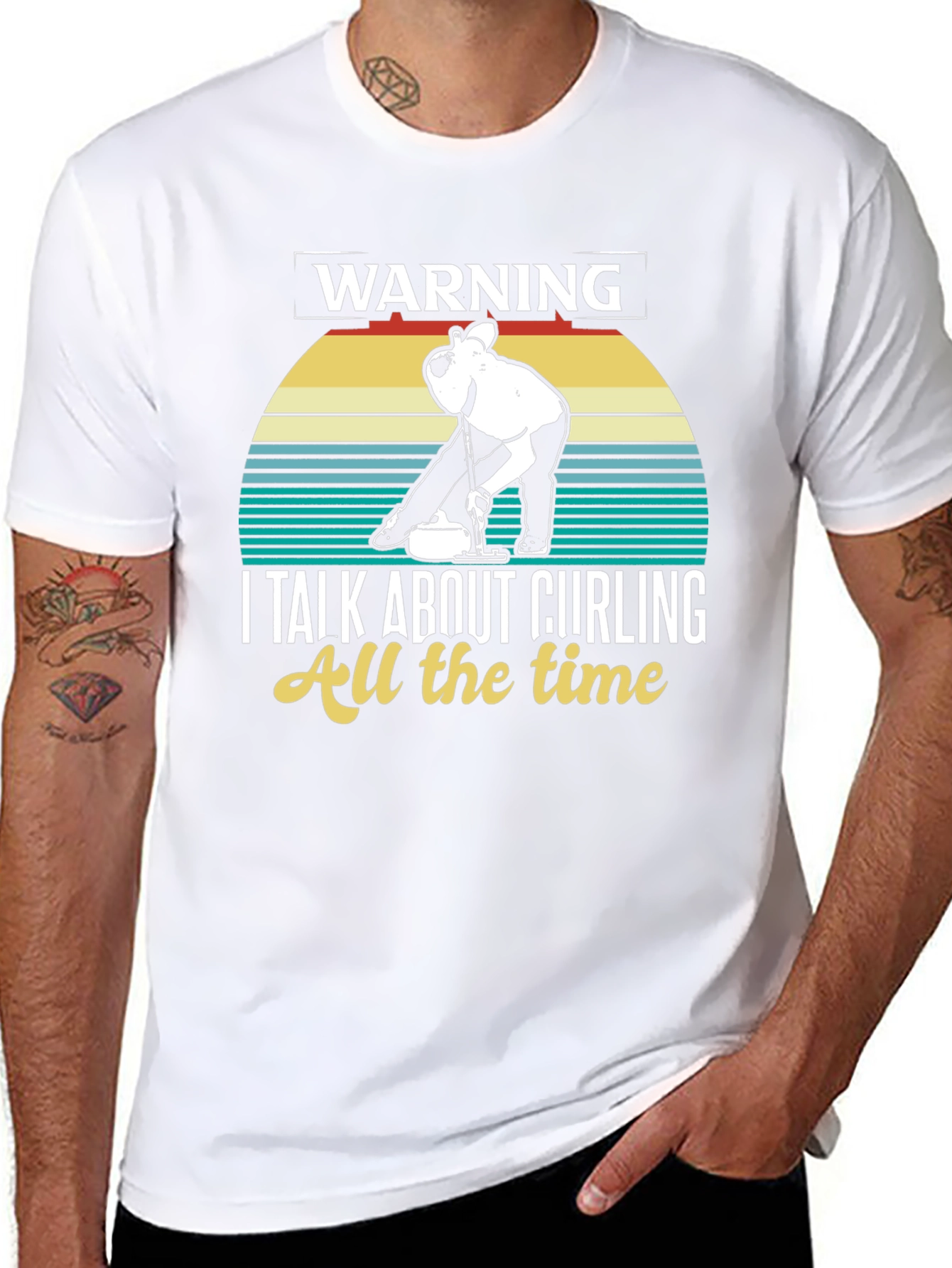 Warning Curling T-Shirt