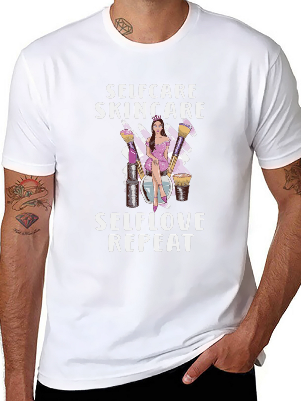 Selfcare Skincare T-Shirt: Selflove Repeat Design