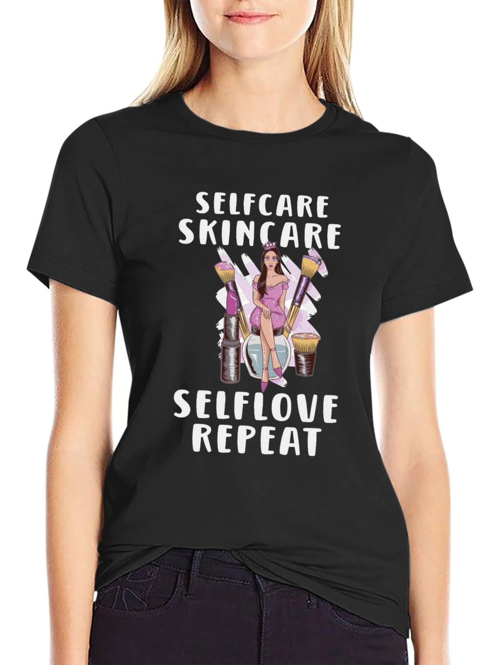 Selfcare Skincare T-Shirt: Selflove Repeat Design