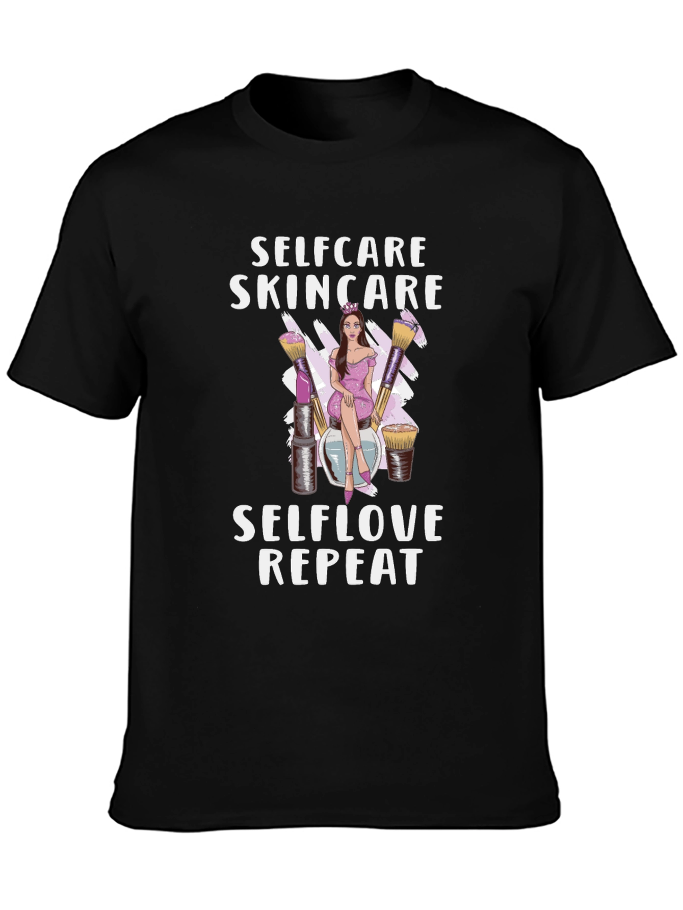 Selfcare Skincare T-Shirt: Selflove Repeat Design