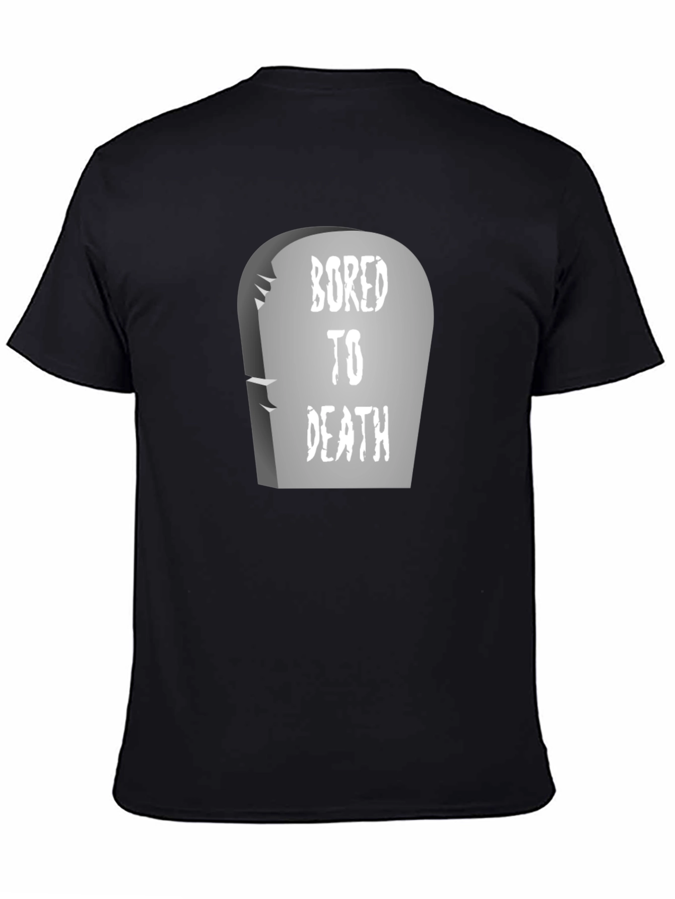 Bored to Death Graphic Tee - Unique Tombstone Design