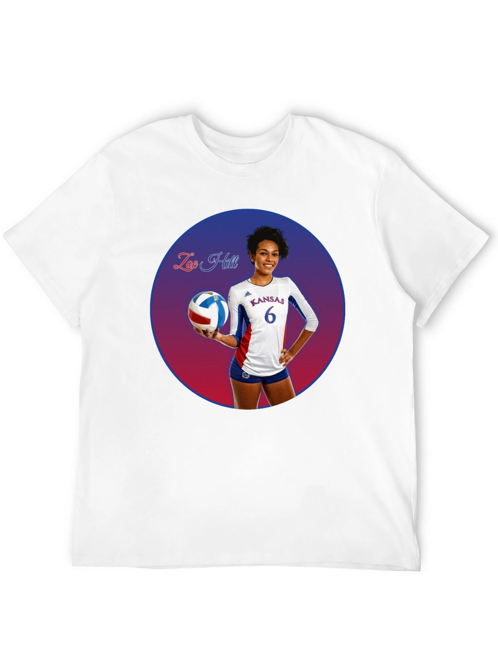 Zoe Hill Kansas Volleyball T-Shirt