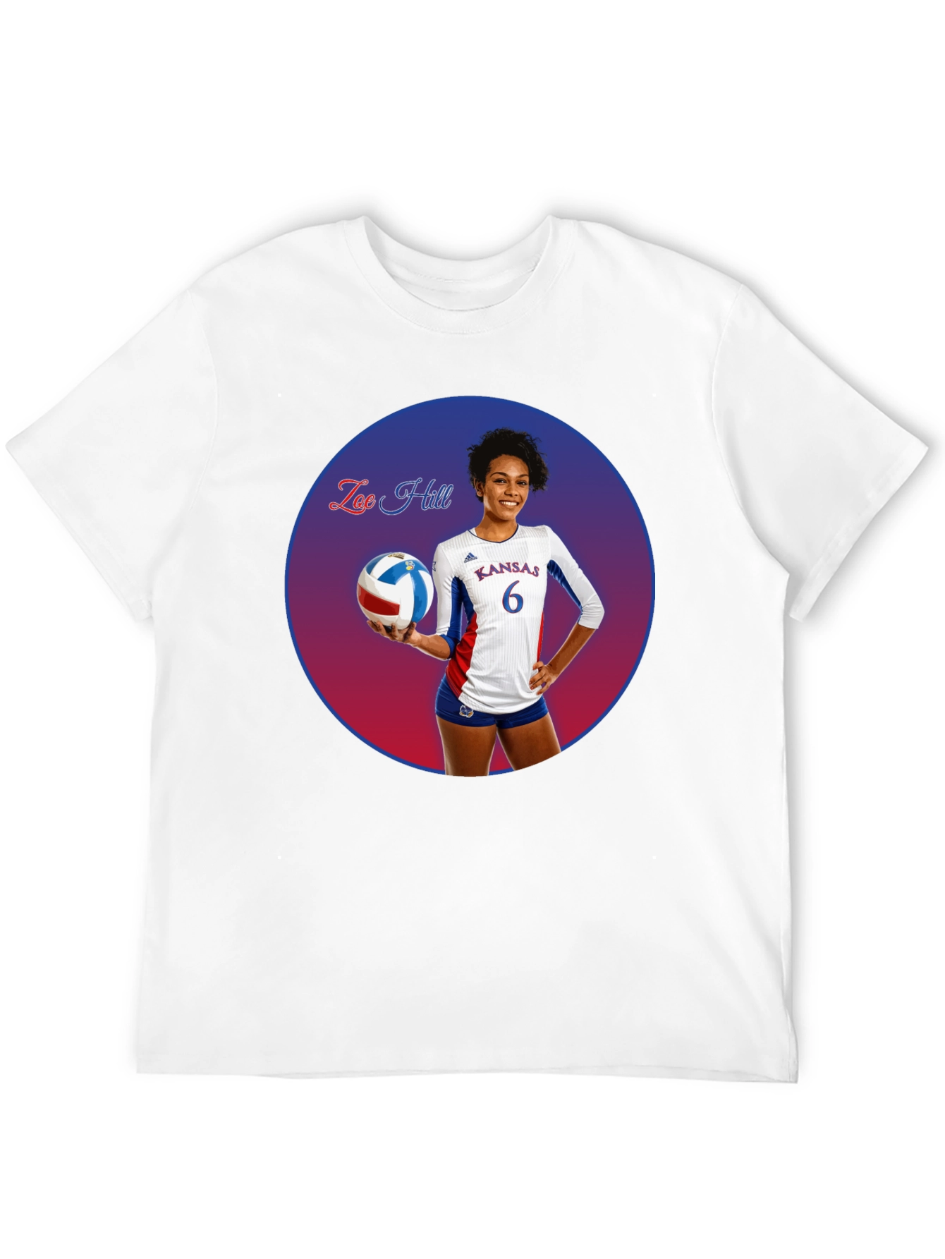 Zoe Hill Kansas Volleyball T-Shirt