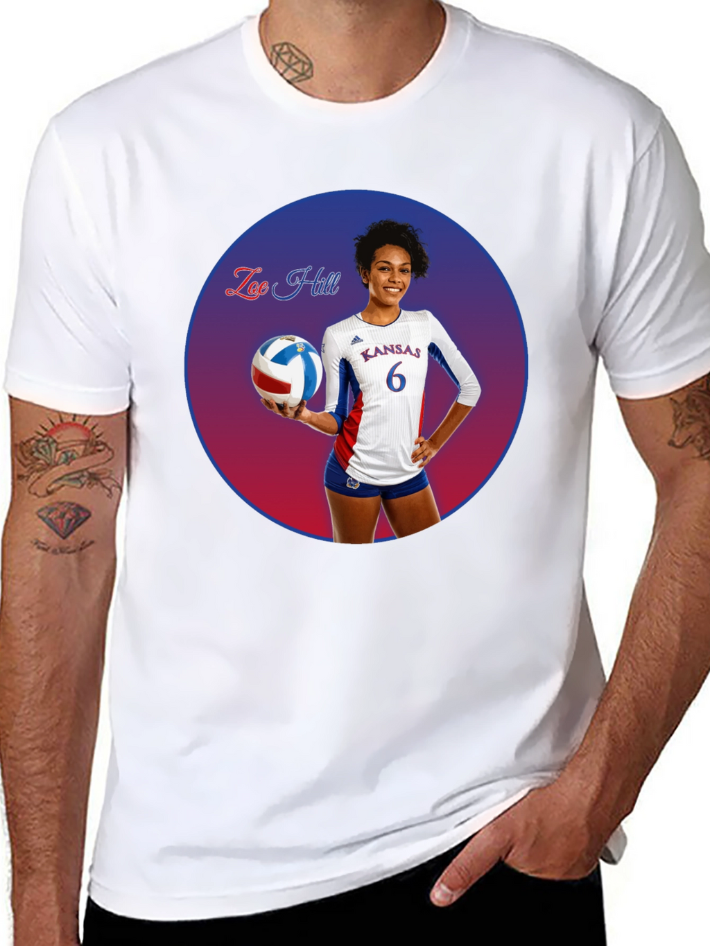 Zoe Hill Kansas Volleyball T-Shirt