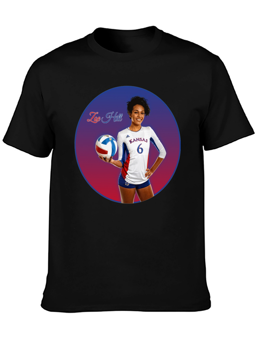 Zoe Hill Kansas Volleyball T-Shirt