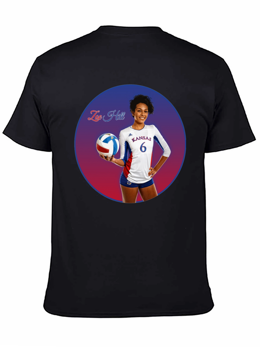 Zoe Hill Kansas Volleyball T-Shirt