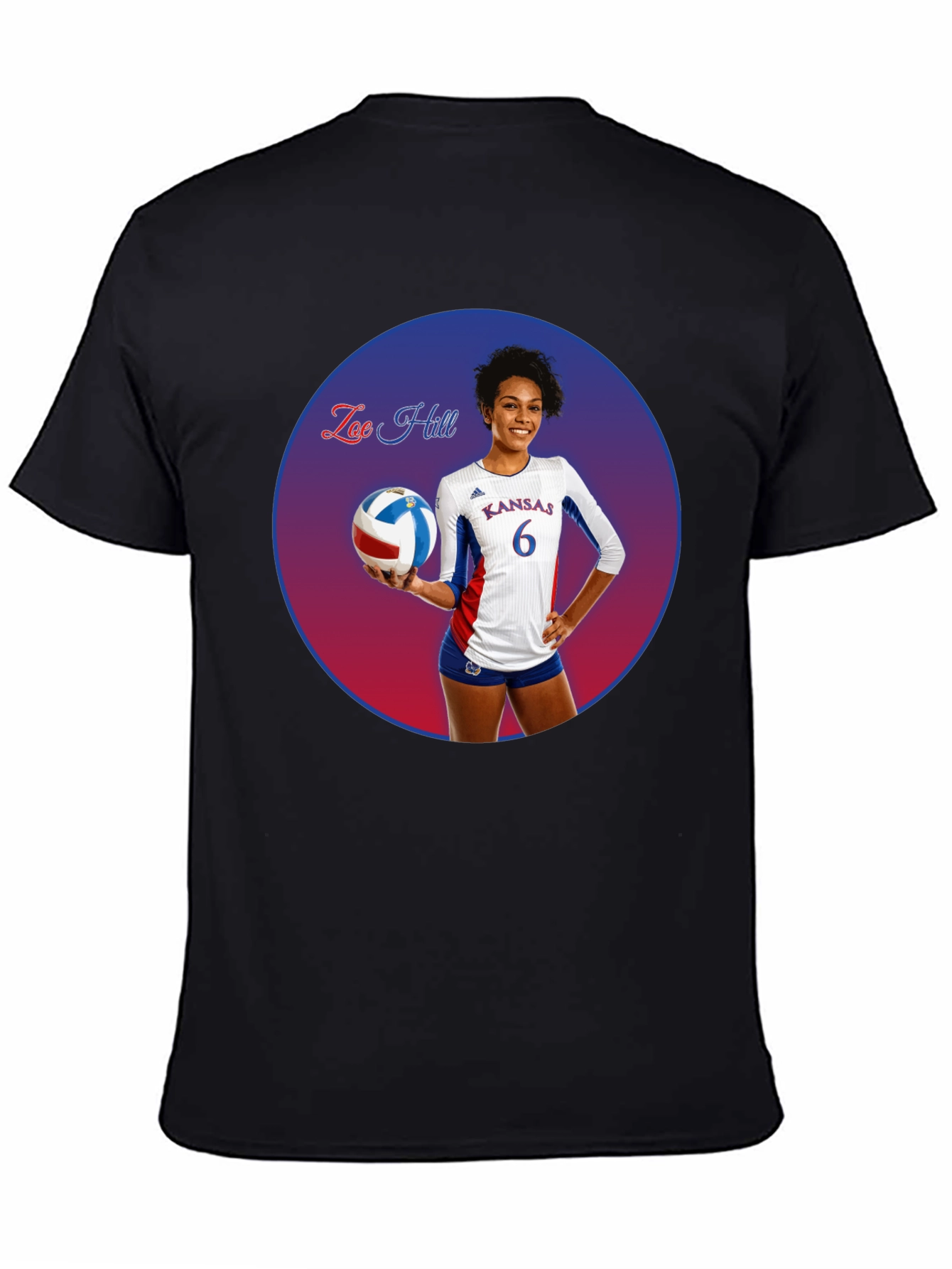 Zoe Hill Kansas Volleyball T-Shirt