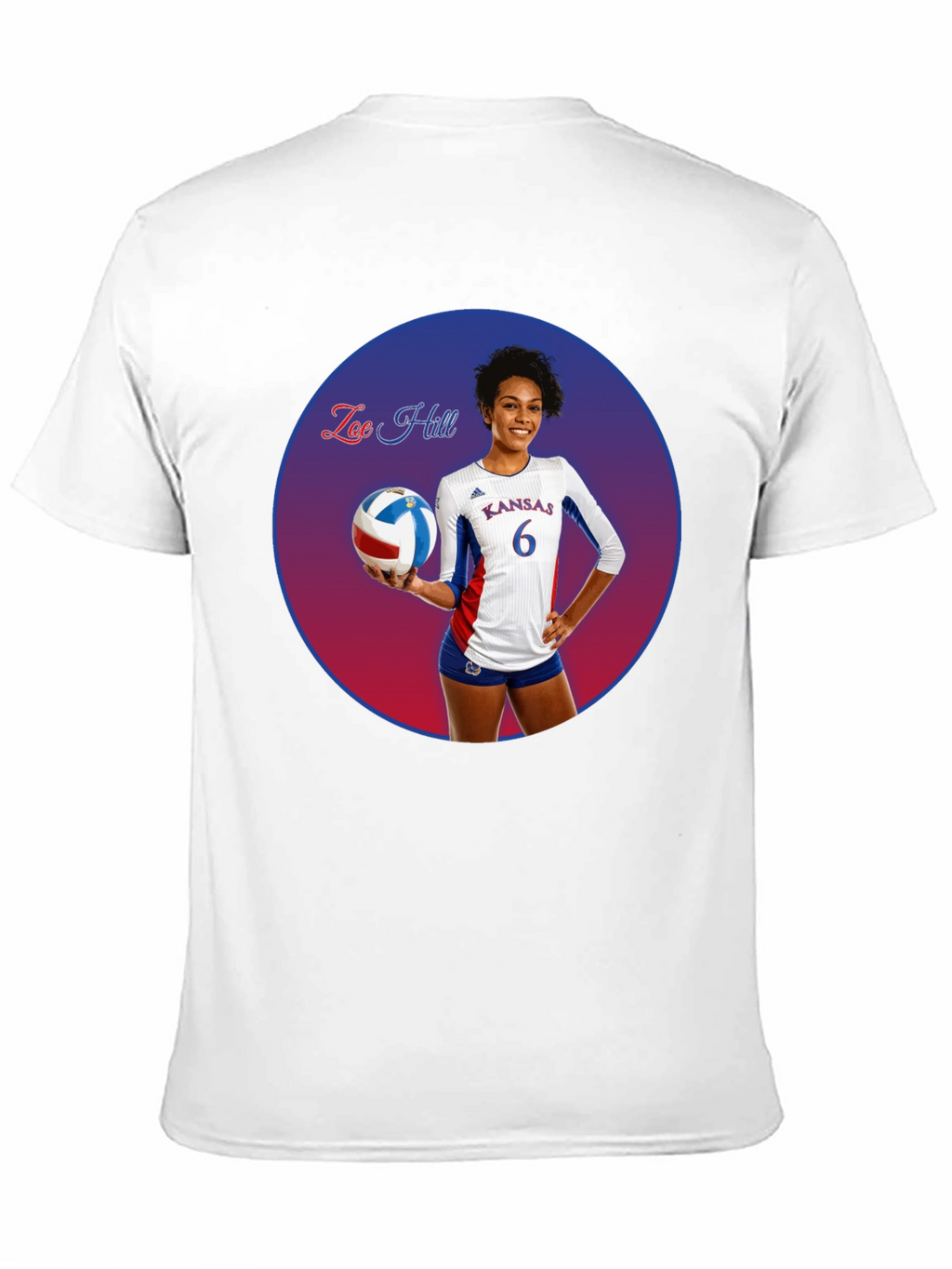 Zoe Hill Kansas Volleyball T-Shirt