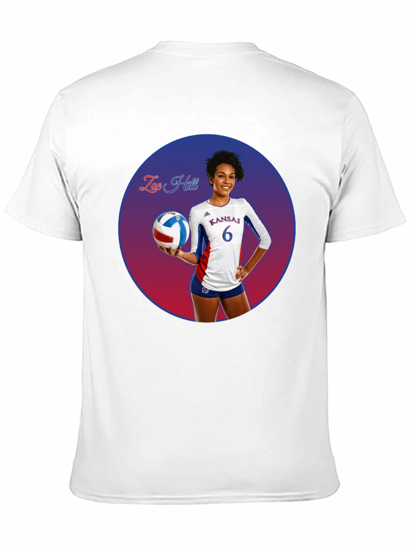 Zoe Hill Kansas Volleyball T-Shirt