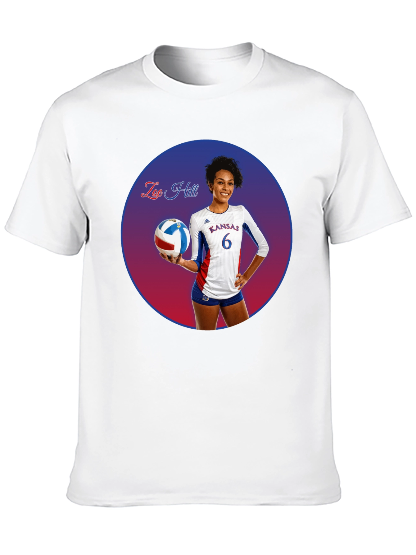 Zoe Hill Kansas Volleyball T-Shirt