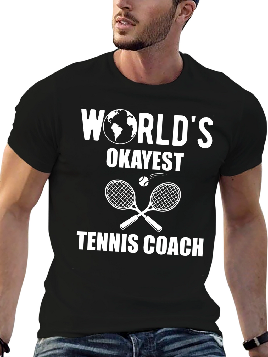 Worlds Okayest Tennis Coach T-Shirt
