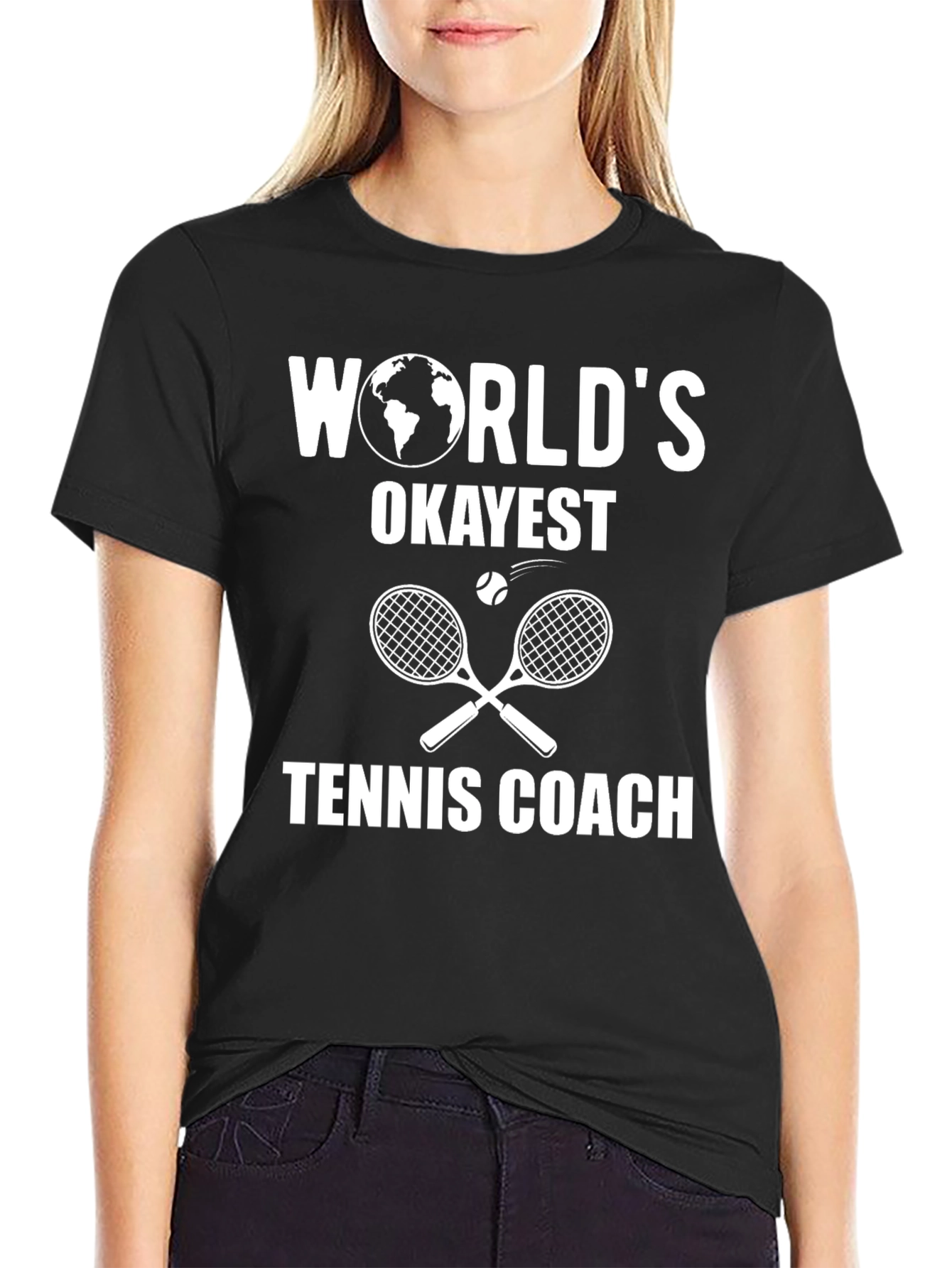 Worlds Okayest Tennis Coach T-Shirt