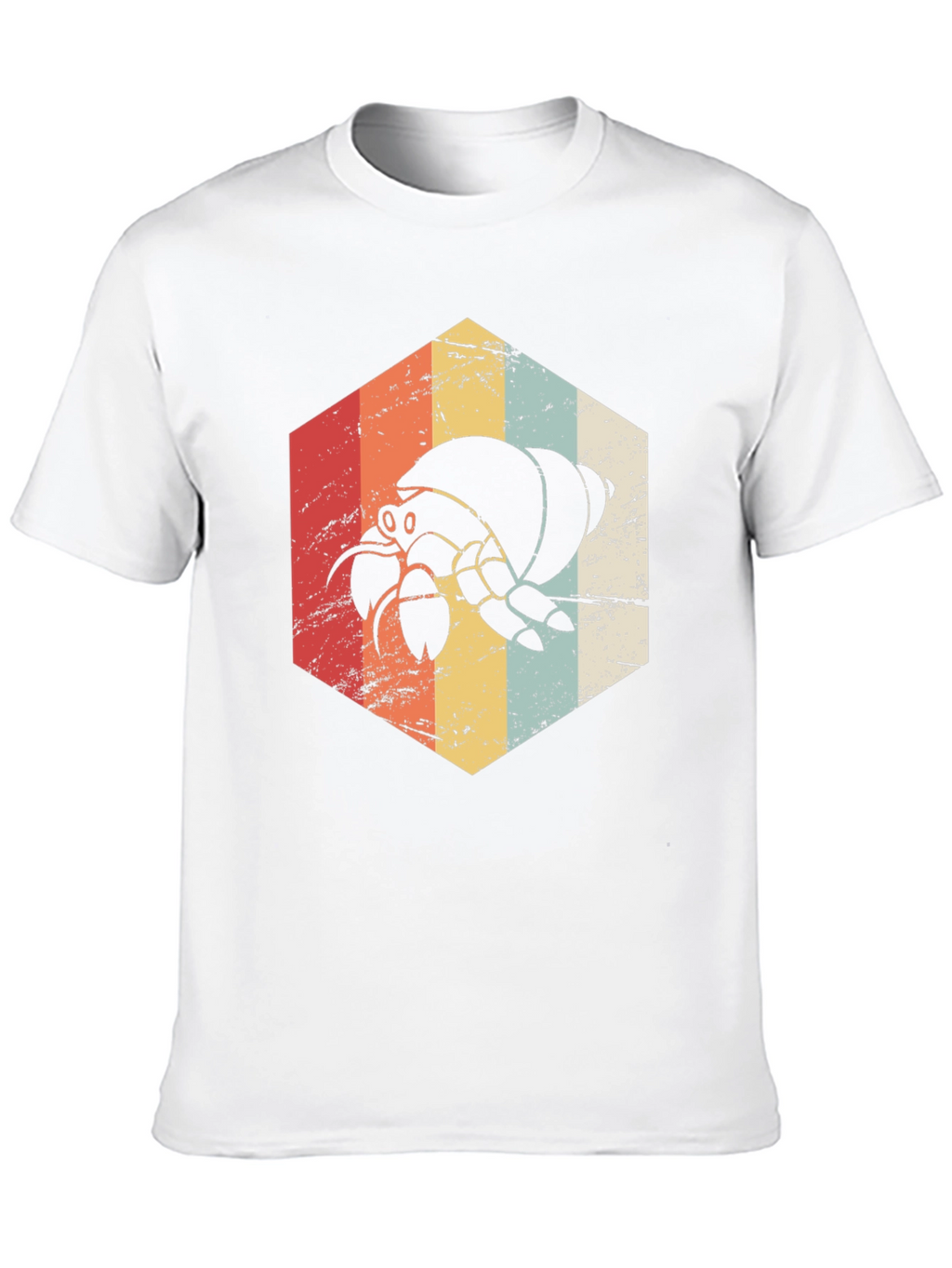 Retro Hermit Crab Graphic Tee - Unisex Black T-Shirt