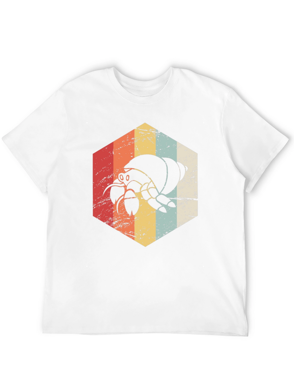 Retro Hermit Crab Graphic Tee - Unisex Black T-Shirt