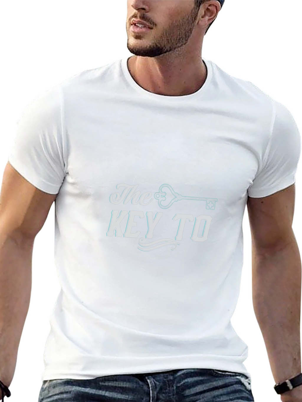 The Key to T-Shirt Black Mens