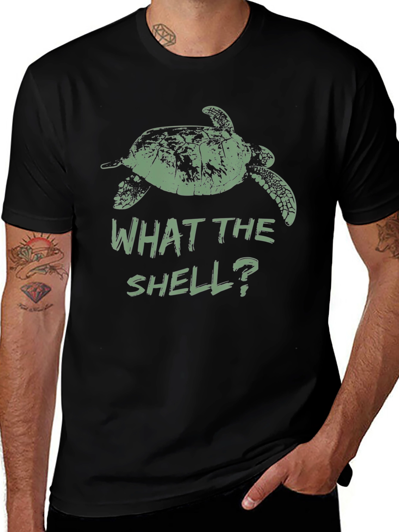 What the Shell? Turtle Graphic T-Shirt