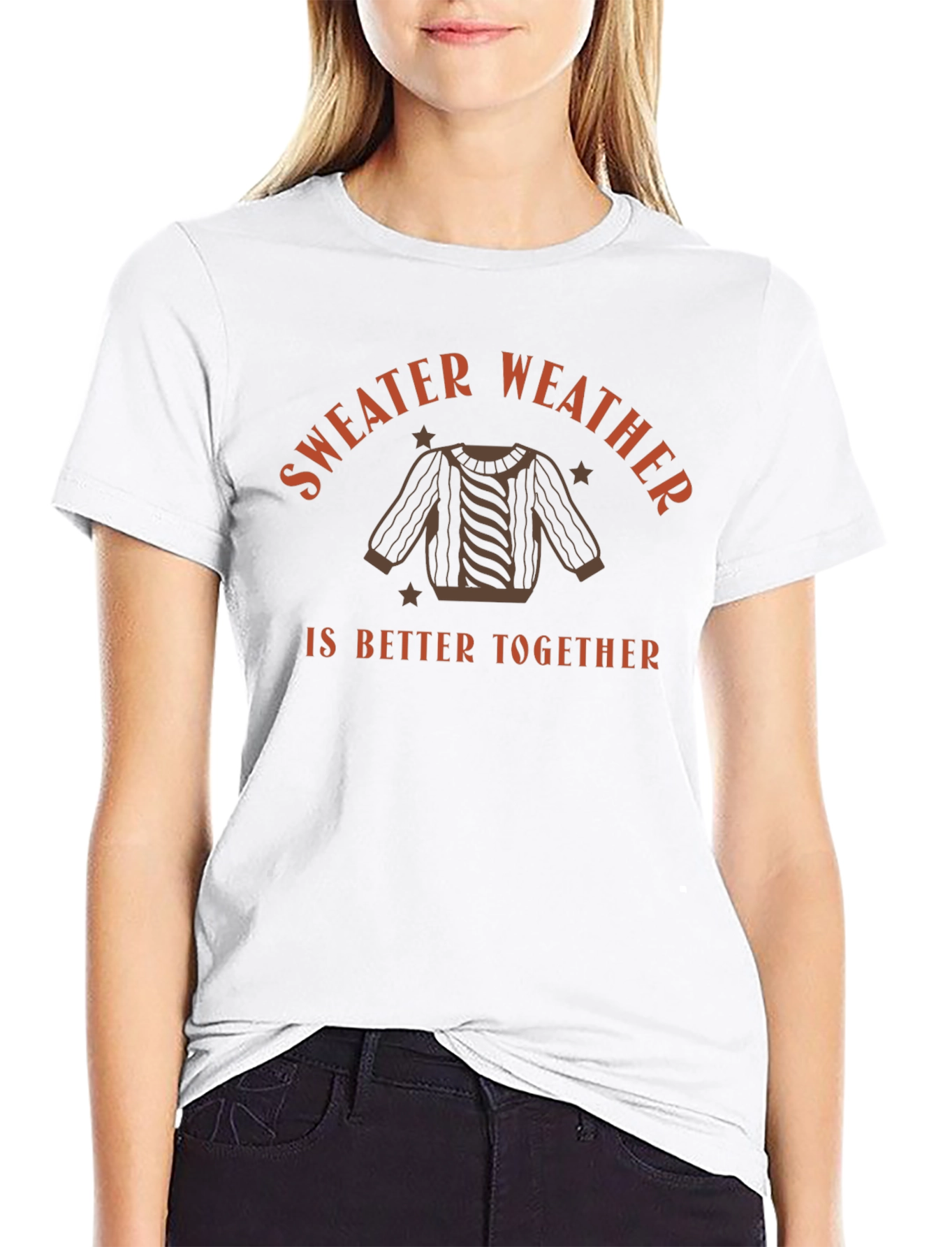 Sweater Weather Graphic Tee - Cozy Fall Fashion