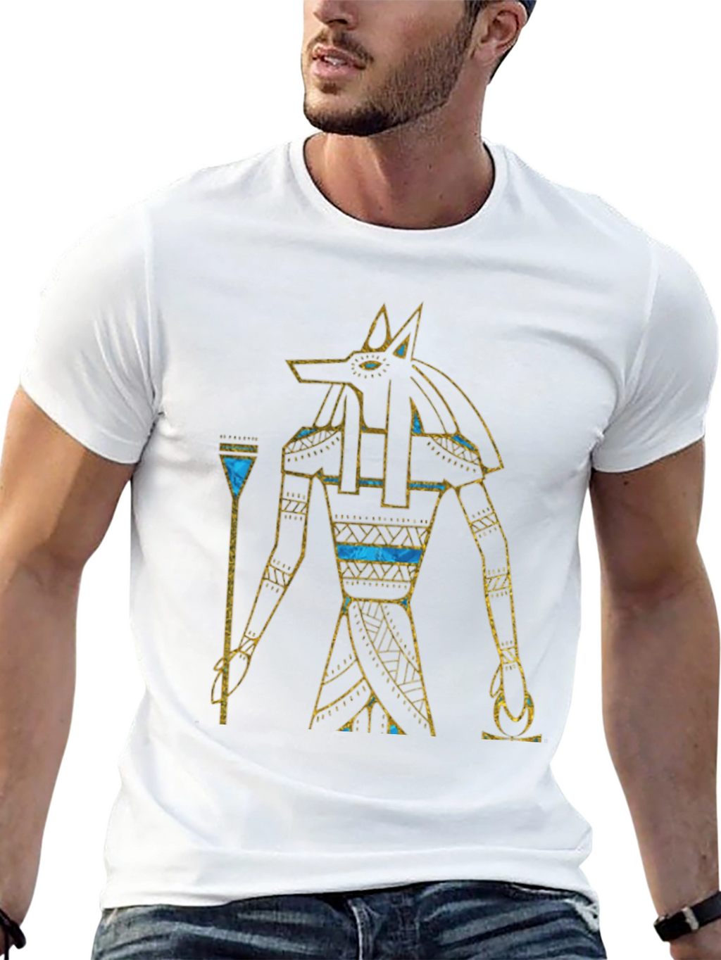 Anubis Graphic Tee - Egyptian God T-Shirt